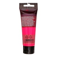 Краска акриловая туба 75мл, Гамма "Студия" №290 розовая неоновая