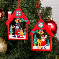 Подвеска новогодняя &laquo;В праздничном домике&raquo; МИКС