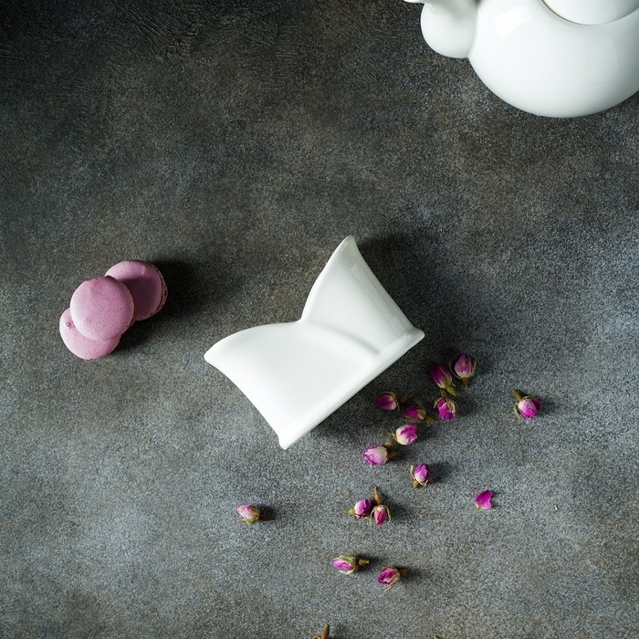 Салфетница фарфоровая Magistro &laquo;Бланш&raquo;, 11,5&times;5&times;8 см, цвет белый