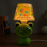 Часы-светильник "Весёлая лягушка", с будильником, дискретный ход Часы-светильник "Весёлая лягушка", с будильником, дискретный ход