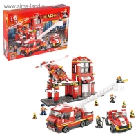 Конструктор &laquo;Пожарная станция&raquo;, 727 деталей