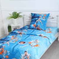 Комплект постельного белья 1,5 сп Баскетбол, 150х210 см, 150х210 см, 70х70 см, бязь, 120г/м, хл100% Комплект постельного белья 1,5 сп Баскетбол, 150х210 см, 150х210 см, 70х70 см, бязь, 120г/м, хл100%