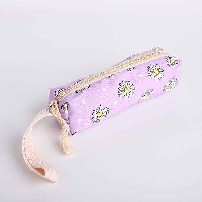 Рюкзак школьный на молнии, сумка, косметичка, цвет сиреневый