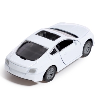 Машина металлическая &laquo;Купе&raquo;, инерция, 1:32, открываются двери, световые и звуковые эффекты, цвет белый