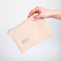 Косметичка на молнии, TEXTURA, цвет бежевый Косметичка на молнии, TEXTURA, цвет бежевый