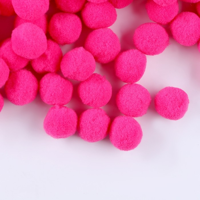 Набор деталей для декора &laquo;Бомбошки&raquo;, набор 1000 шт., размер 1 шт. &mdash; 2 см, цвет розовый