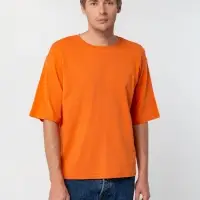 Футболка унисекс оверсайз Street Vibes, оранжевая, размер XS/S