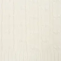 Плед Trenza, молочно-белый