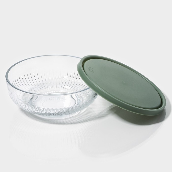 Набор стеклянных салатников с крышкой Lav &laquo;Токио&raquo;, 2,6/1,5/0,8 л, 3 шт