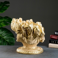 Вазон "Чаша 12 апостолов" слоновая кость, 1,8л/ 35х30х30см Вазон "Чаша 12 апостолов" слоновая кость, 1,8л/ 35х30х30см