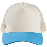 Бейсболка Blink, бежевая с бирюзовым Бейсболка Blink, бежевая с бирюзовым