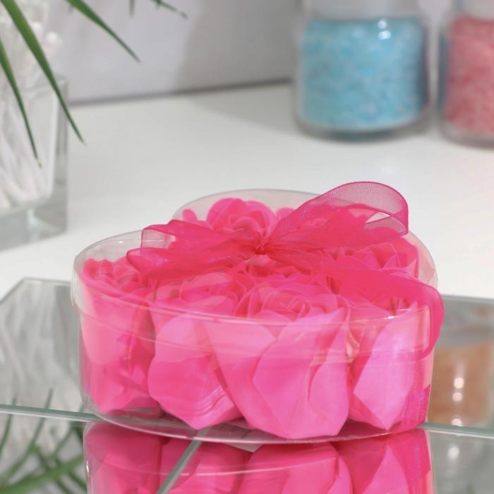 Мыльные розочки, фуксия, набор 9 шт. Мыльные розочки, фуксия, набор 9 шт.