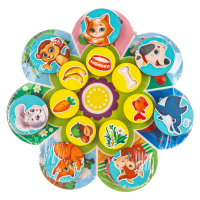 Головоломка. Обучающий круг с липучками &laquo;Кто где живёт и кто что ест?&raquo;