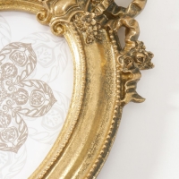 Фоторамка полистоун 10х15 см "Бант и медальон" состаренное золото 21х14 см Фоторамка полистоун 10х15 см "Бант и медальон" состаренное золото 21х14 см