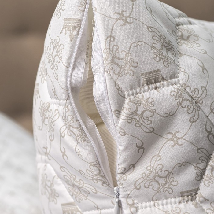 Подушка Бамбук+Латекс 50х68см, высокая, бамбук. волокно/натур.латекс, тик, пэ100%