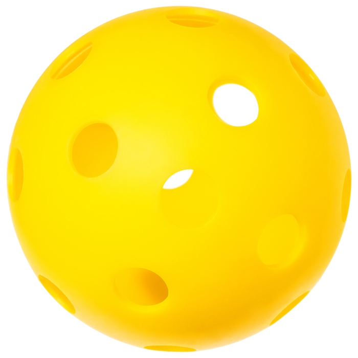 Мяч для флорбола ONLYTOP, d=7,2 cм, 23 г, цвет жёлтый