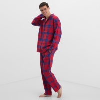 Пижама мужская из фланели (рубашка и брюки) KAFTAN р.54 Пижама мужская из фланели (рубашка и брюки) KAFTAN р.54