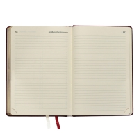 Ежедневник недатированный А5 160 листов, deVENTE. Wild, твердая обложка кожзам с поролоном, термо тиснение, перфорация, ляссе, кремовый блок 70 г/м2, бордовый