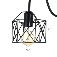 Бра 2530/1 E27 40Вт черный 12х16 см Бра 2530/1 E27 40Вт черный 12х16 см