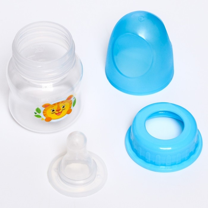 Бутылочка для кормления &laquo;Тигренок&raquo;, классическое горло, 60 мл., от 0 мес., цвет МИКС