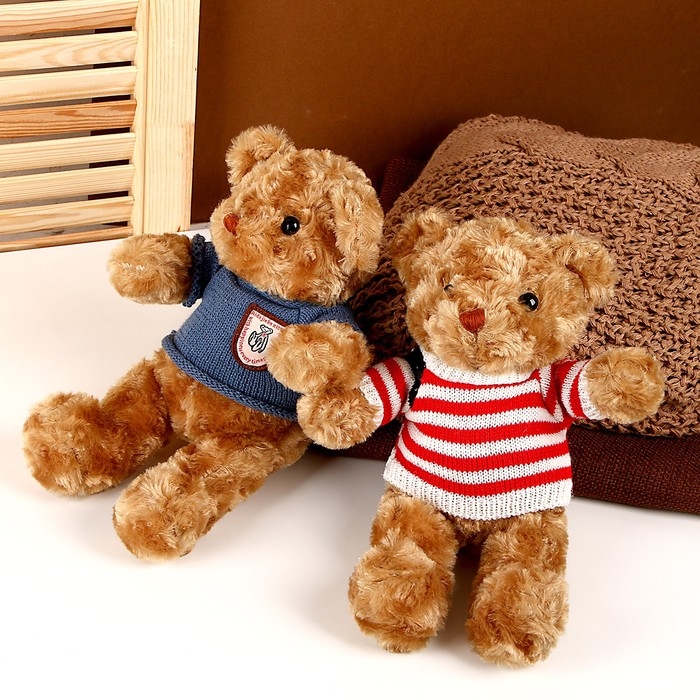 Мягкая игрушка «Мишка в футболке», 30 см, цвета МИКС Мягкая игрушка «Мишка в футболке», 30 см, цвета МИКС