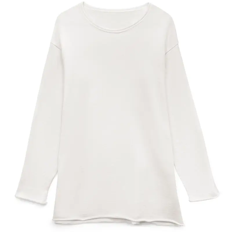 Лонгслив унисекс Siluetti Fuori, молочно-белый, размер S/M