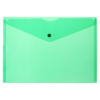 Набор папок-конвертов на кнопке 10 штук, А4, 180 мкм, Calligrata Office, полупрозрачные, микс