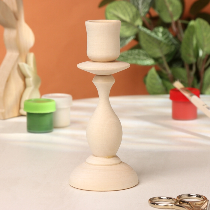 Заготовка для творчества Подсвечник 14хd6 см Заготовка для творчества Подсвечник 14хd6 см