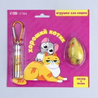 Игрушка для кошек лазер+мышь &laquo;&lrm;Хороший котик&raquo;&lrm;