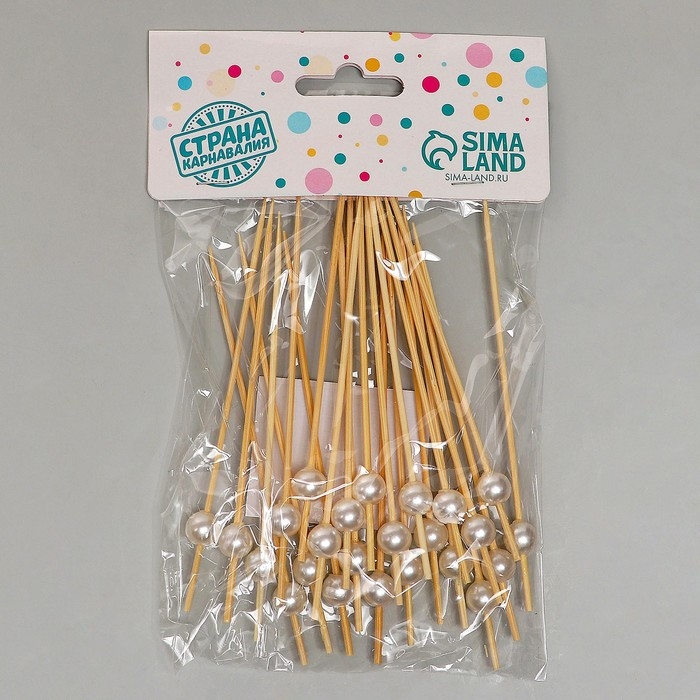 Шпажка для канапе &laquo;Жемчужина&raquo;, набор 24 шт.