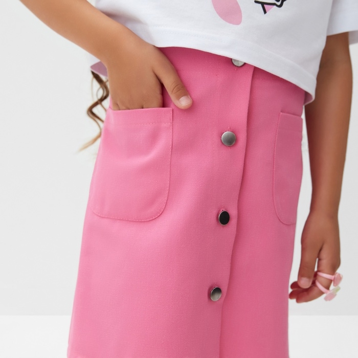 Юбка детская KAFTAN р. 36 (134-140 см), ярко-розовый Юбка детская KAFTAN р. 36 (134-140 см), ярко-розовый