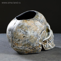 Подставка под ёрш "Череп" 16х15х22см (ершик н/сталь) Подставка под ёрш "Череп" 16х15х22см (ершик н/сталь)