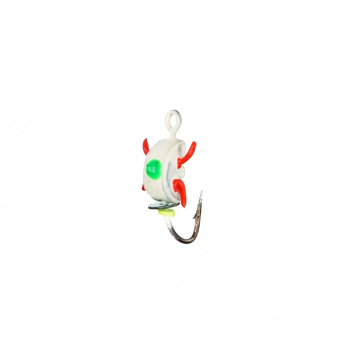 Мормышка Жук Мормышка Жук "БЕЛЫЙ" с лапками, вес 0.6 г, размер 3