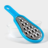 Тёрка с контейнером для детского питания Доляна &laquo;Груша&raquo;, 16 см, крупная, цвет МИКС