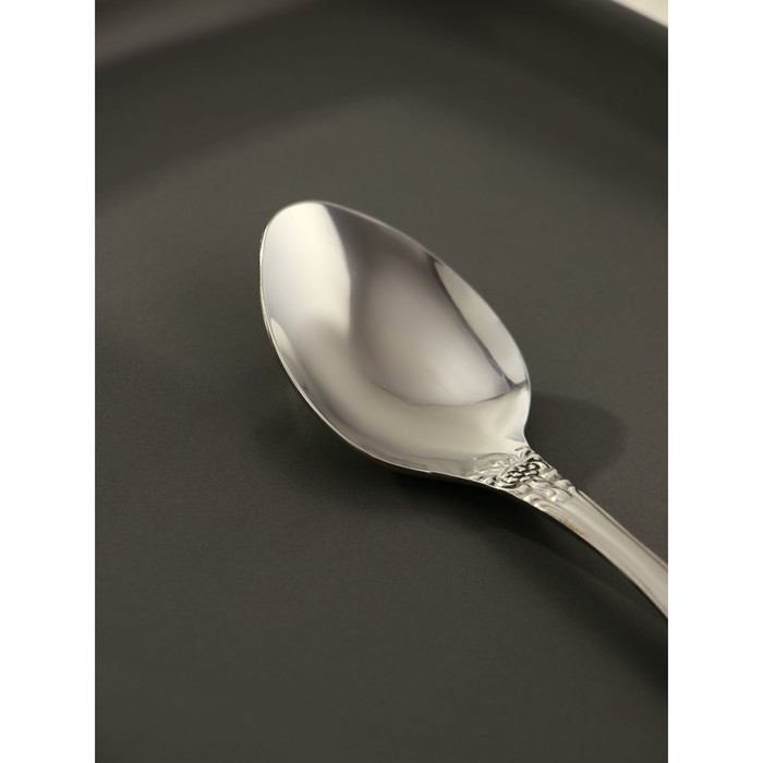 Ложка чайная &laquo;Тройка&raquo;, h=14 см, толщина 1,5 мм