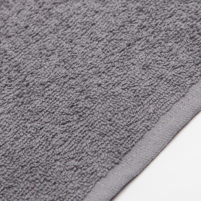 Полотенце махровое Экономь и Я 30х60 см, цвет серый, 100% хлопок, 350 гр/м2 Полотенце махровое Экономь и Я 30х60 см, цвет серый, 100% хлопок, 350 гр/м2