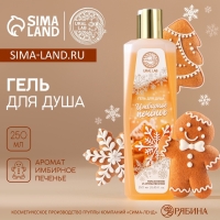 Гель для душа, 250 мл, аромат имбирного печенья, Новый Год Гель для душа, 250 мл, аромат имбирного печенья, Новый Год