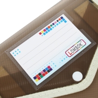 Папка-конверт на кнопке А5, 500 мкр, с расширением, вертикальная, карман для визиток, МИКС Папка-конверт на кнопке А5, 500 мкр, с расширением, вертикальная, карман для визиток, МИКС