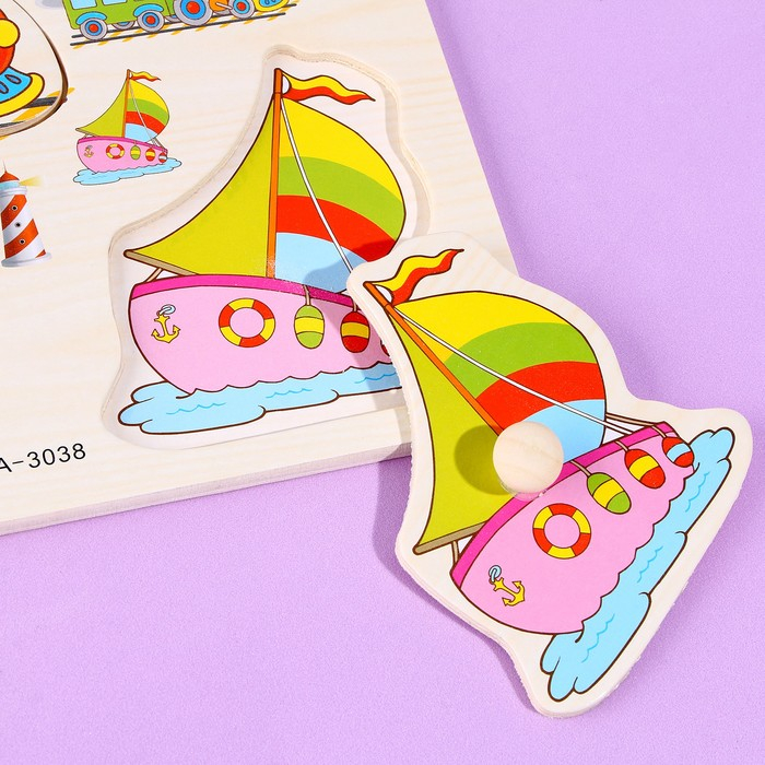 Рамка-вкладыш &laquo;Учим транспорт&raquo;