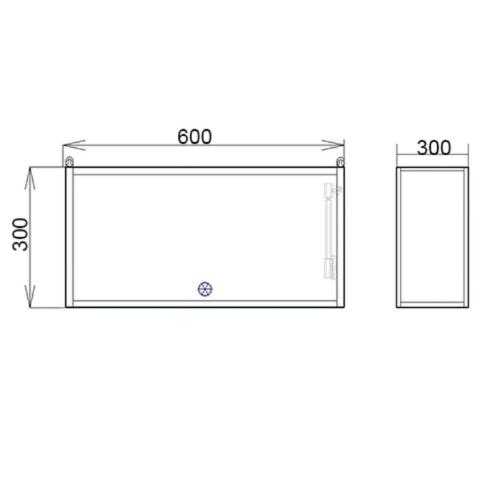 Шкаф навесной для ванной комнаты,  60 х 30 х 30 см