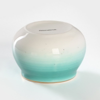 Сахарница фарфоровая с ложкой Доляна &laquo;Млечный путь&raquo;, 330 мл, цвет бирюзовый