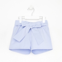 Шорты для девочки с поясом KAFTAN, размер 36 (134-140), цвет голубой