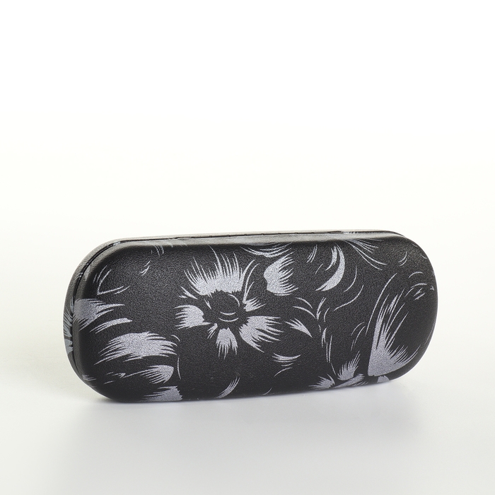 Футляр для очков на хлопушке, длина 16 см, цвет чёрный Футляр для очков на хлопушке, длина 16 см, цвет чёрный