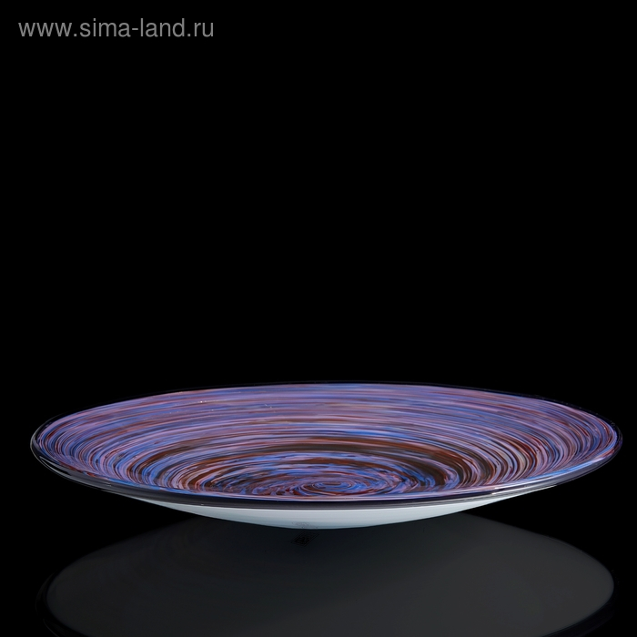 Блюдо интерьерное Блюдо интерьерное "Milan Glass", синяя, 48 × 48 см