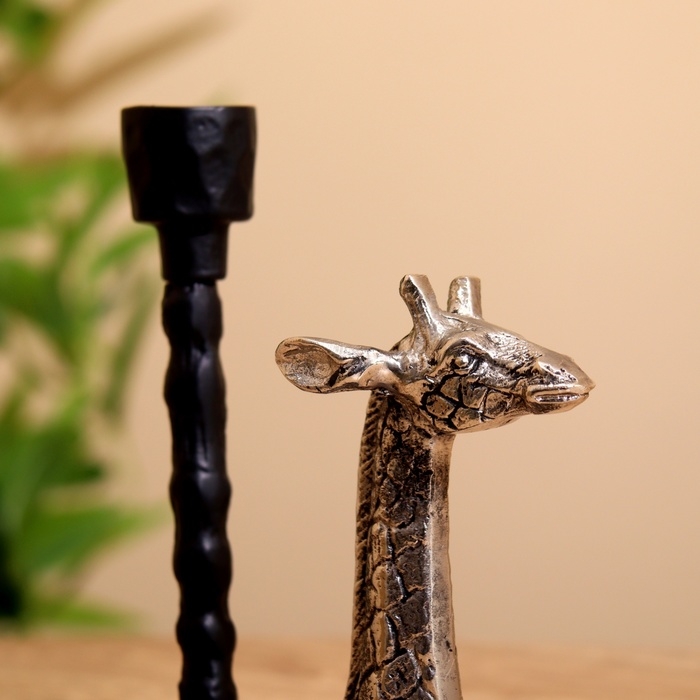 Подсвечник Подсвечник "Жирафик" алюминий 12,5х9,5х26 см