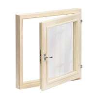 Окно, 50&times;50см, двойное стекло ЛИПА