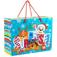 Новый год. Пакет-коробка "Surprise", 15х40х30 см, Paw Patrol Новый год. Пакет-коробка "Surprise", 15х40х30 см, Paw Patrol