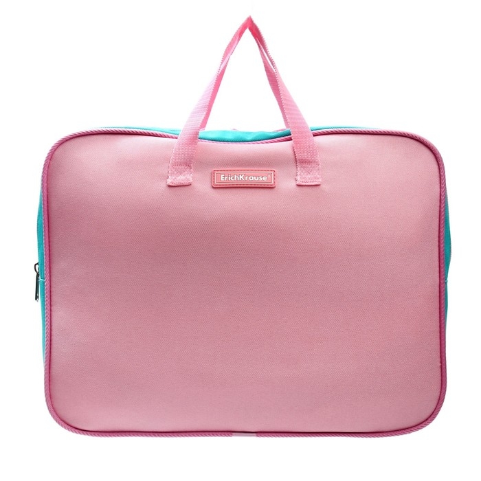 Папка с ручками текстильная А4, 360 х 290 х 70 мм, Erich Krause Pastel Rose, пастельная/розовая, 54676 Папка с ручками текстильная А4, 360 х 290 х 70 мм, Erich Krause Pastel Rose, пастельная/розовая, 54676