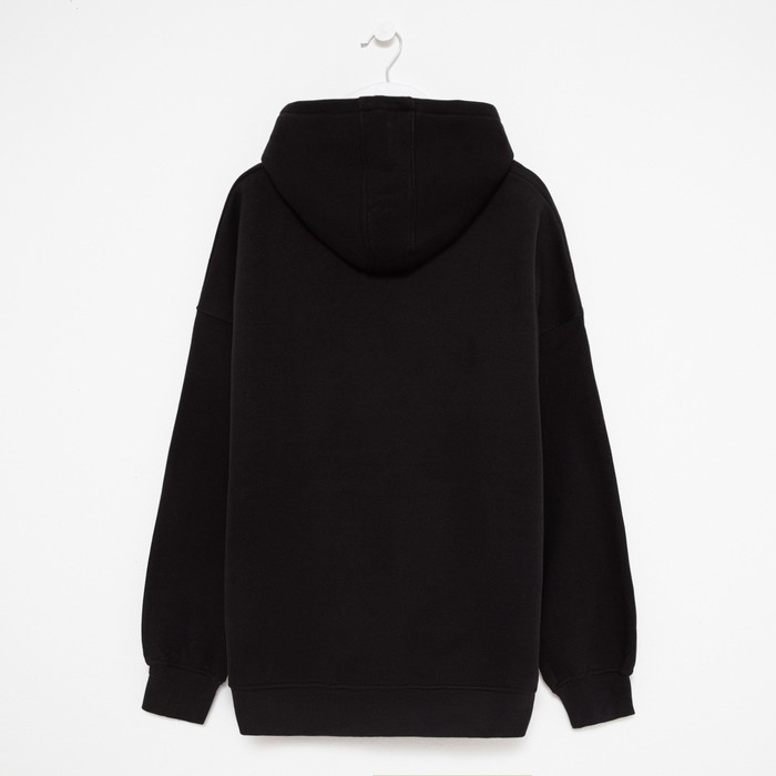 Худи мужское, цвет чёрный, размер 52