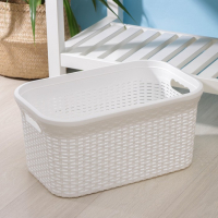 Корзина для глаженого белья &laquo;Ротанг&raquo;, 32 л, 50&times;31&times;25 см, цвет белый